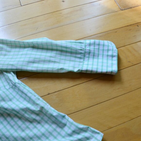 J. MCLAUGHLIN 100% Cotton Checker Shirt Blouse Top Size 4 - Picture 3 of 11